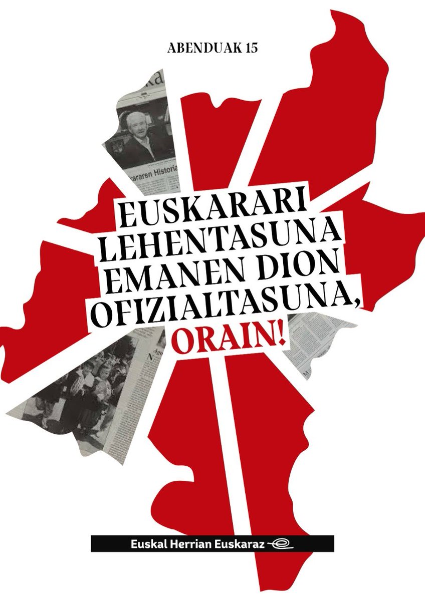 EHEbizi's tweet photo. Abenduaren 15ean beteko dira 40 urte Vascuencearen Lege bidegabea Nafarroa Garaian indarrean jarri zutenetik. Urteurren egunean, mobilizatzeko deia egin diegu euskaltzaleei. 

Euskarari lehentasuna emanen dion ofizialtasuna, orain!✊

🔗https://t.co/iqUkG7nBGw https://t.co/DZWWyrrMWb