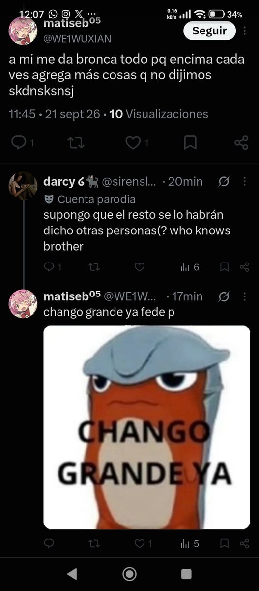AlexPiz4rnik's tweet photo. Kjjjj me encanta porque hay personas que se piensan que dijeron eso solo ellas solas. Después el que no se saca la cabeza del ombligo soy yo. Dios mio, que seres inmaduros. https://t.co/f8FYhqRLu7