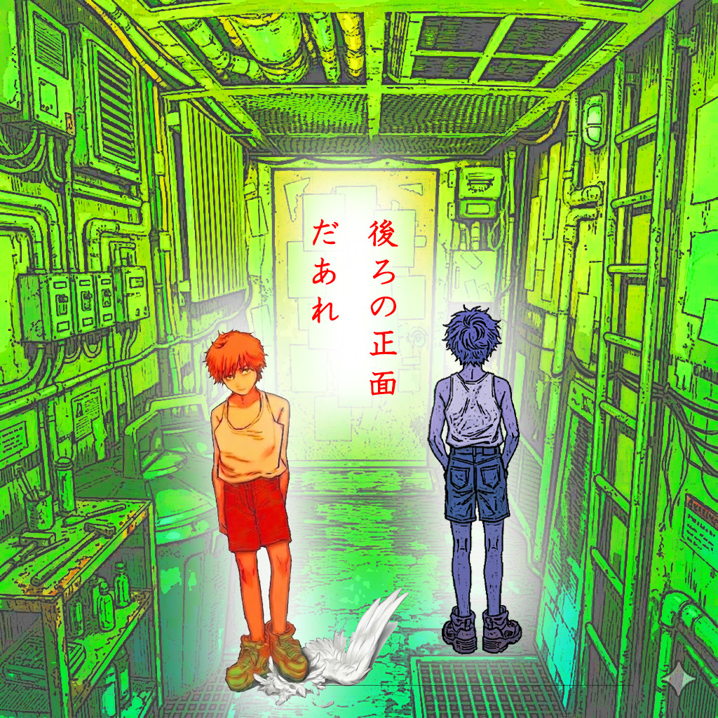 iMonolith's tweet photo. ♫
鏡よ鏡よ
この世で1番
変わることのない　
愛をくれるのは
だれ

藤井風／死ぬのがいいわ
………………………
♫
アッチとコッチ
スキマのカガミ

目の前にあるって
だましたのは
だあれ

#藤井風 #死ぬのがいいわ #チェンソーマン https://t.co/lKixxjcW9v