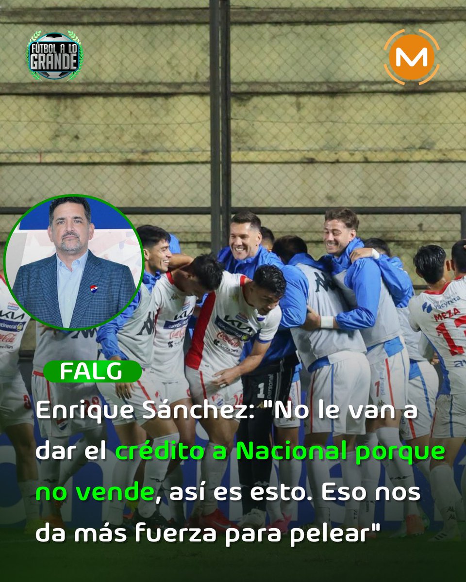 AM_1080's tweet photo. ❌"No nos dan crédito porque no vendemos"

🔸El presidente de Nacional, Enrique Sánchez, fue "picante" con el periodismo deportivo nacional al señalar que, porque el club de Barrio Obrero "no vende", no le dan créditos en la pelea por el Torneo Clausura.

👀¿Qué opinas?

#Comunidad1080 📻 @FALG1080am
