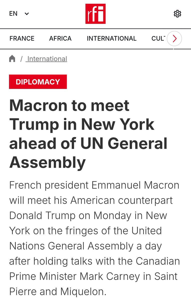SamuelOmogor's tweet photo. The French President, Emmanuel Macron, will today depart Paris for New York to attend the 81st @UN General Assembly (UNGA). According to his schedule, he will meet with the US President @realDonaldTrump in New York today. So Macron will travel to UNGA while the Nigerian president will sit in France. 

What is the definition of unseriousness again?
