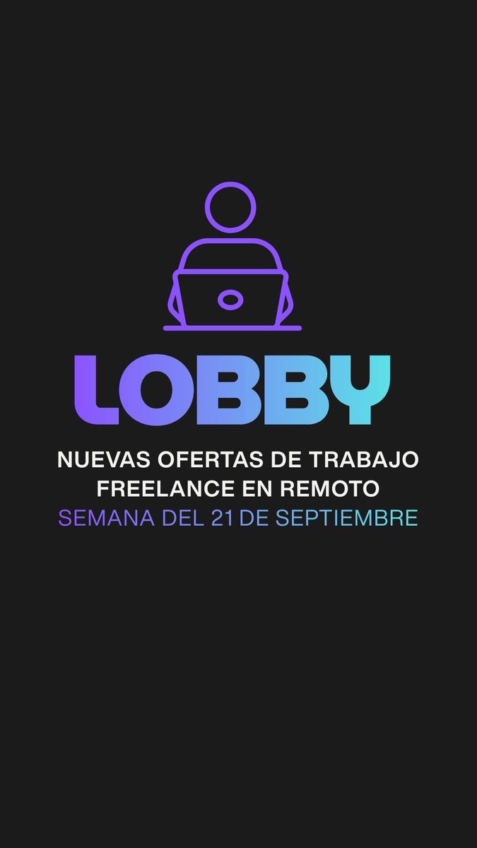 lobbyfreelancer's tweet photo. ¡Nuevas ofertas de trabajo freelance 100% en remoto ya disponibles! Una Selección curada abiertas a candidatos de cualquier país de Hispanoamérica, en diseño, branding, video, contenido, social media, redacción, desarrollo y creativo publicitario y más > https://t.co/wbNJPe1bDq https://t.co/brg7LI333T
