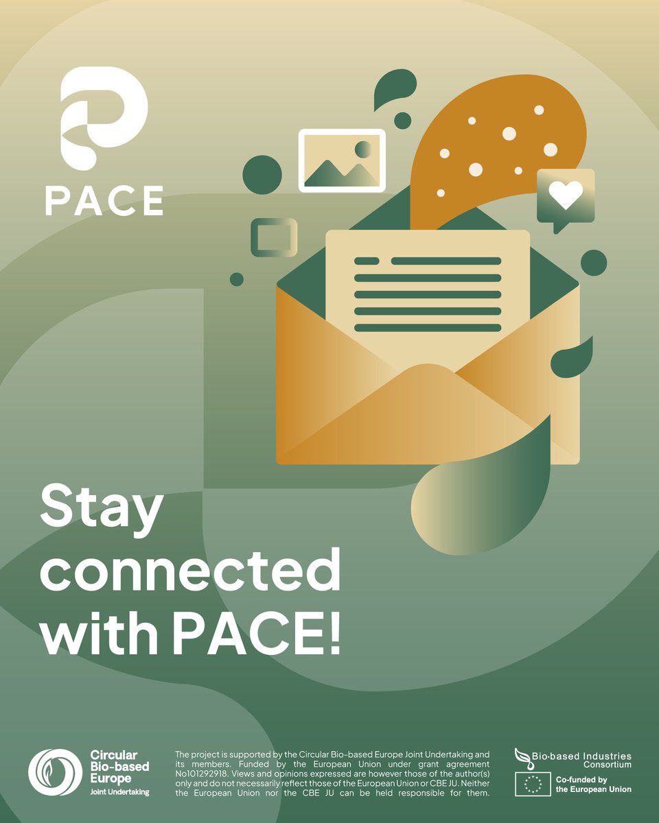 Pace_eu_project's tweet photo. ๐ฌ Stay connected with #PACE!
Want to follow the latest news, project developments, events and results from PACE?
๐ฉ Subscribe to our newsletter and receive key updates directly in your inbox: https://t.co/PYcs3Tlwpf
๐ Learn more about PACE: https://t.co/qUgNhfZJVH
#CBEJU https://t.co/BSLBcKkuRV