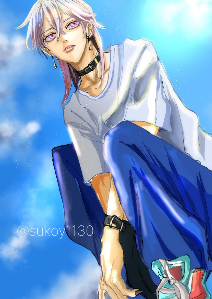 Sukoy1130's tweet photo. #シルバーウィークだし銀髪の絵を貼ろう 
銀髪と言い張る！
シルバーウィークなのでタグやりたかった… https://t.co/NlVactPz9F