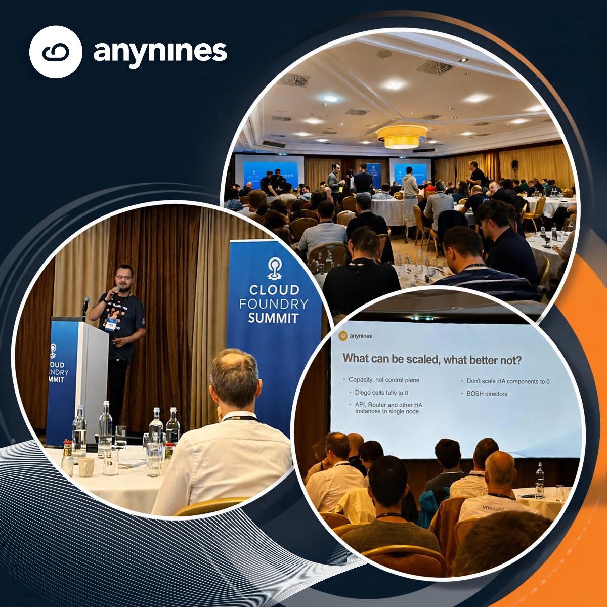 anynines's tweet photo. On stage at #CloudFoundrySummit in Heidelberg: Fabian Kittel presented 'Scaling Pipeline'. 

Not there? Follow the hashtag and @cloudfoundry to keep up with both days. 

The anynines team is on site. Come say hi. 

#CloudFoundry https://t.co/CKG1oujeyS