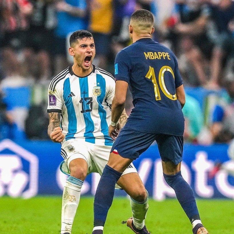 KalshiEPL's tweet photo. 🚨 DO YOU KNOW: Kylian Mbappé has NEVER beaten Cuti Romero in a football match throughout his entire career. https://t.co/XsAig2nEMc