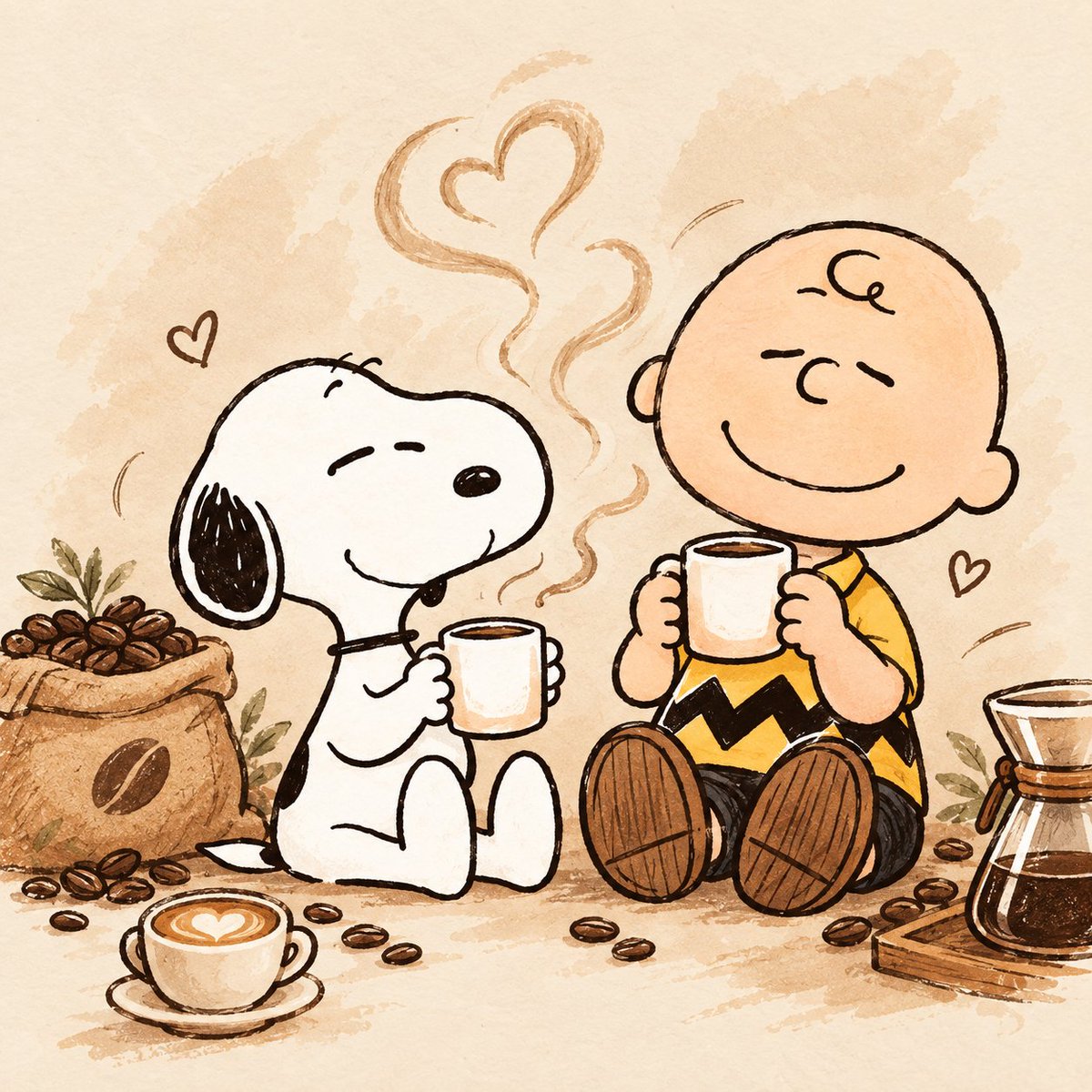 snoopyb047's tweet photo. Coffee, friendship &amp; good vibes. ☕🤎 https://t.co/0abXCOp2UM