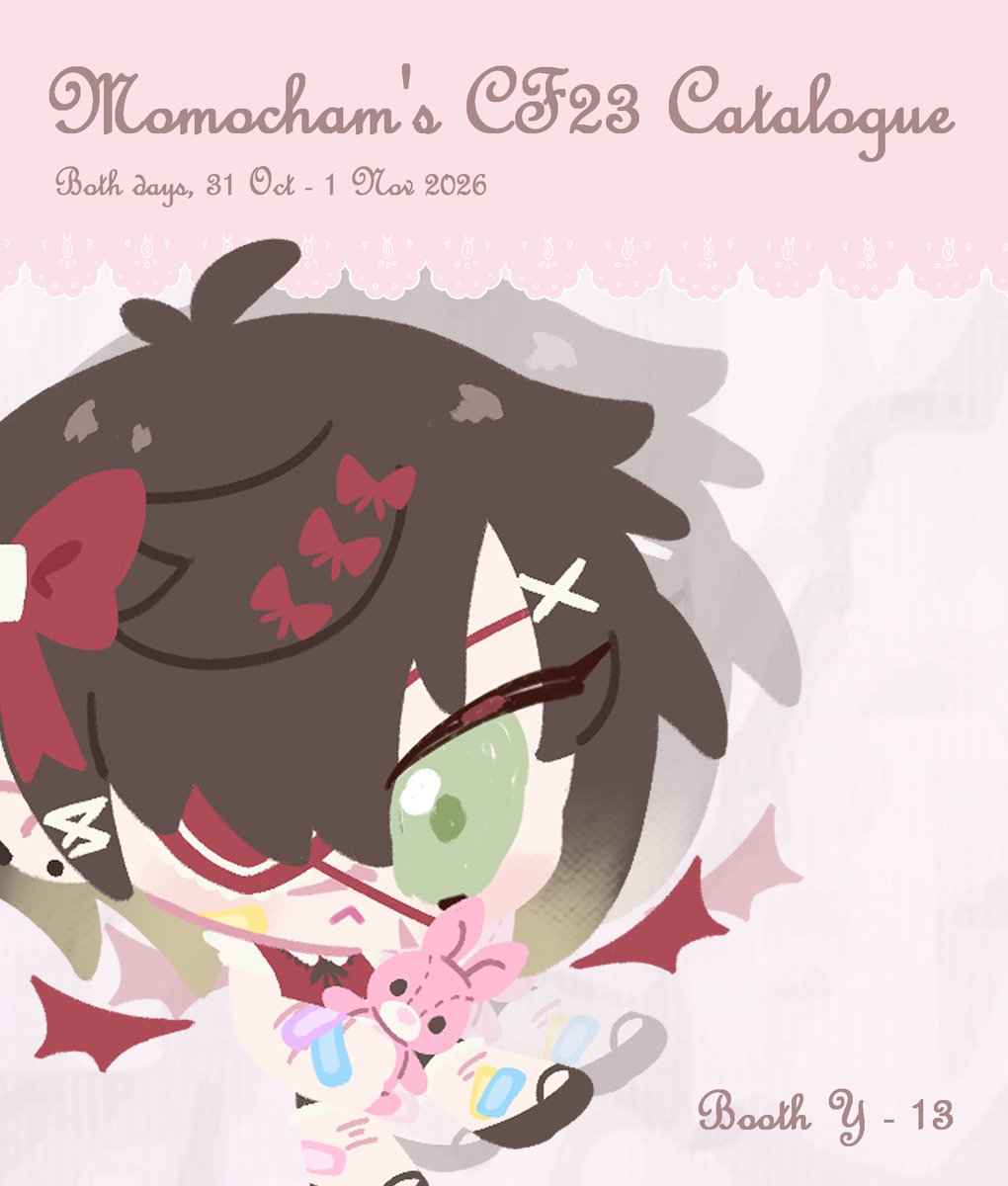 momochaamm's tweet photo. 🩷&amp; RT appreciated! 😇

My #CF23 PO is open!
#Comifuro23 #Cf23catalogue

📅PO &amp; mail order 21-28 Sep 2026
💗GO please DM
🐱Fandoms: Karaoke Iko, TSHD, Nitrochiral, Revenge, 2HA, Nezha

🔗https://t.co/ht79iFvGgA https://t.co/iA1HYy4tsw