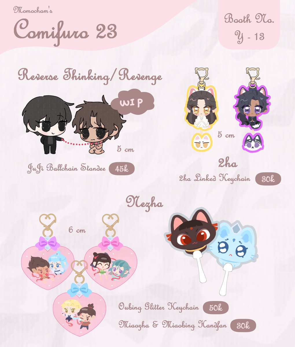 momochaamm's tweet photo. 🩷&amp; RT appreciated! 😇

My #CF23 PO is open!
#Comifuro23 #Cf23catalogue

📅PO &amp; mail order 21-28 Sep 2026
💗GO please DM
🐱Fandoms: Karaoke Iko, TSHD, Nitrochiral, Revenge, 2HA, Nezha

🔗https://t.co/ht79iFvGgA https://t.co/iA1HYy4tsw