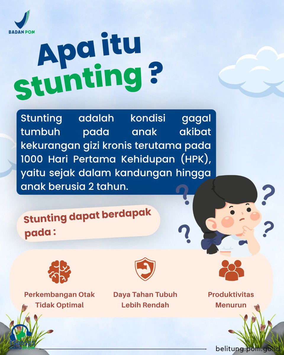 bpombelitung's tweet photo. π₯ Konsumsi makanan bergizi seimbang
π€± Penuhi kebutuhan gizi sejak 1.000 HPK
π§ Pastikan pangan dan air tetap aman
π Pantau tumbuh kembang anak secara rutin
Yuk, bersama wujudkan generasi sehat dan bebas stunting! πΆπ»β¨
#BPOM
#BPOMBelitung
#Belitung
#CegahStunting https://t.co/WJqsk8ukTd