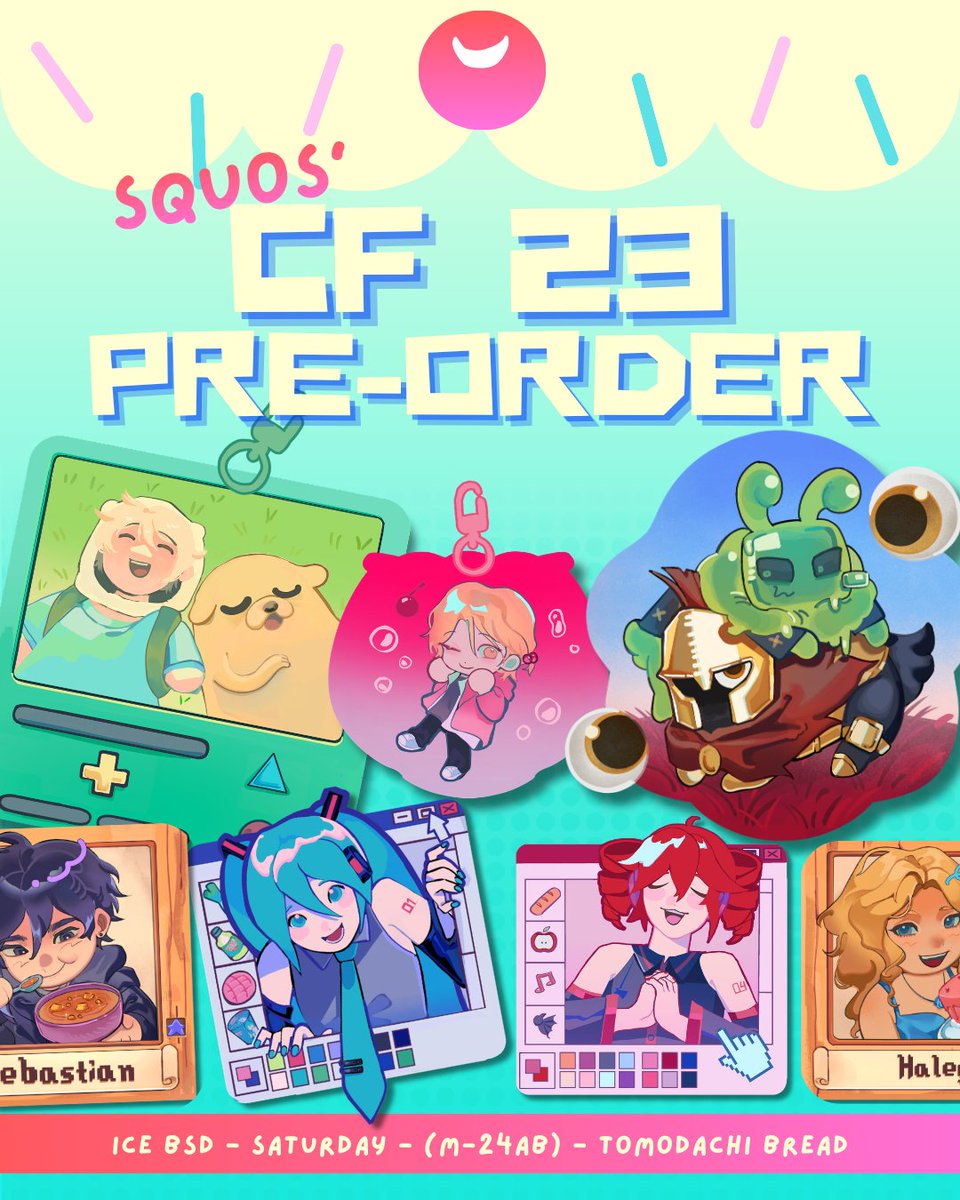 Qweroti's tweet photo. Haii! My CF23PRE-ORDERS are here!! YIPPEE!! https://t.co/xzeCNUDnmF

#cf23 #comifuro23 #SFAWTDE #ROBLOX Stardew valley Adventure Time No home Yaelokre Vocaloid Ichika aoba https://t.co/TcjytLbakj