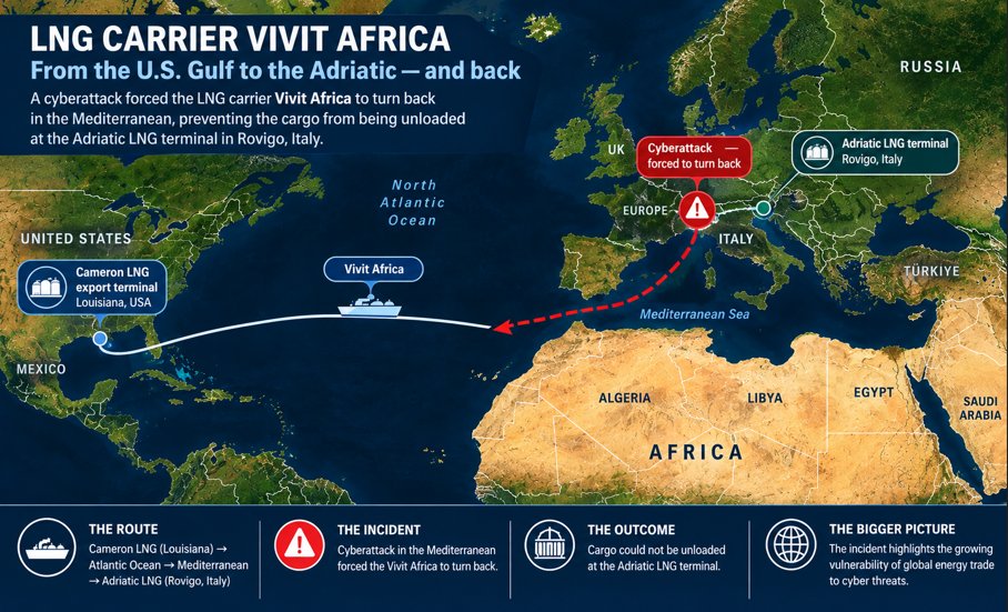 Frank_Stones's tweet photo. 🚨U.S. LNG carriers and oil tankers have been hacked in the Mediterranean Sea

Hybrid energy warfare has breached a dangerous new frontier.

Cyber threat actors are now targeting the digital nervous systems of global shipping. 

Here is the breakdown: 👇🇺🇸🇮🇹🇪🇸🇪🇬🇮🇷🧵🛢️ https://t.co/YXYTwjSiAo