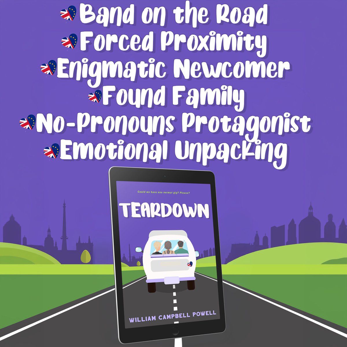 SDBookTours's tweet photo. Check out this #LGBTQIA #LGBTQbooks #rockstarromance #FoundFamily #Musicfiction #roadtrip #forcedproximity #bandbook #British #contemporaryfiction #BookTour & Enter to win #Giveaway
#Teardown
@WillCamPowell
#OnSale #99cents
https://t.co/IslYP78kao
https://t.co/0wKfFioE4f https://t.co/O2dTJ6a0UY