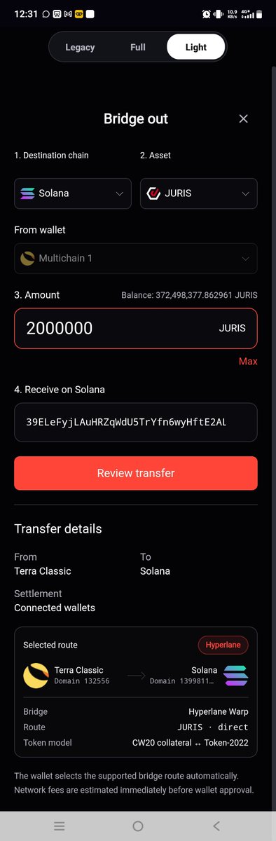 luna_lover69's tweet photo. My $JURIS on @solana look good in new @LUNCDash wallet ๐
$LUNC is going multi-chain ๐ https://t.co/FelbDVOGo2