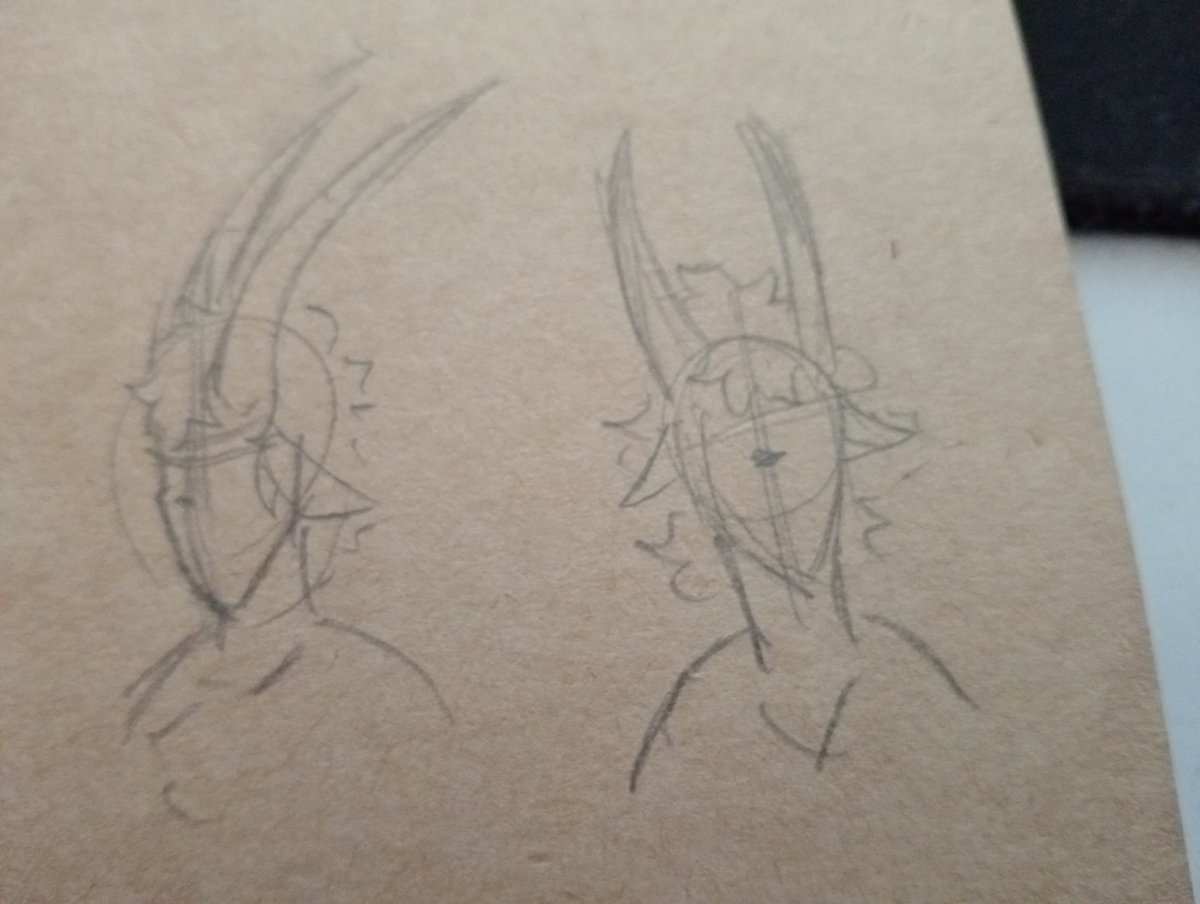 spindleposts's tweet photo. Hello twitter. Which horn looks the best for Xanther... (There's one more but stupid twitter only allows four images GRURG) https://t.co/jKQfELSJ3L