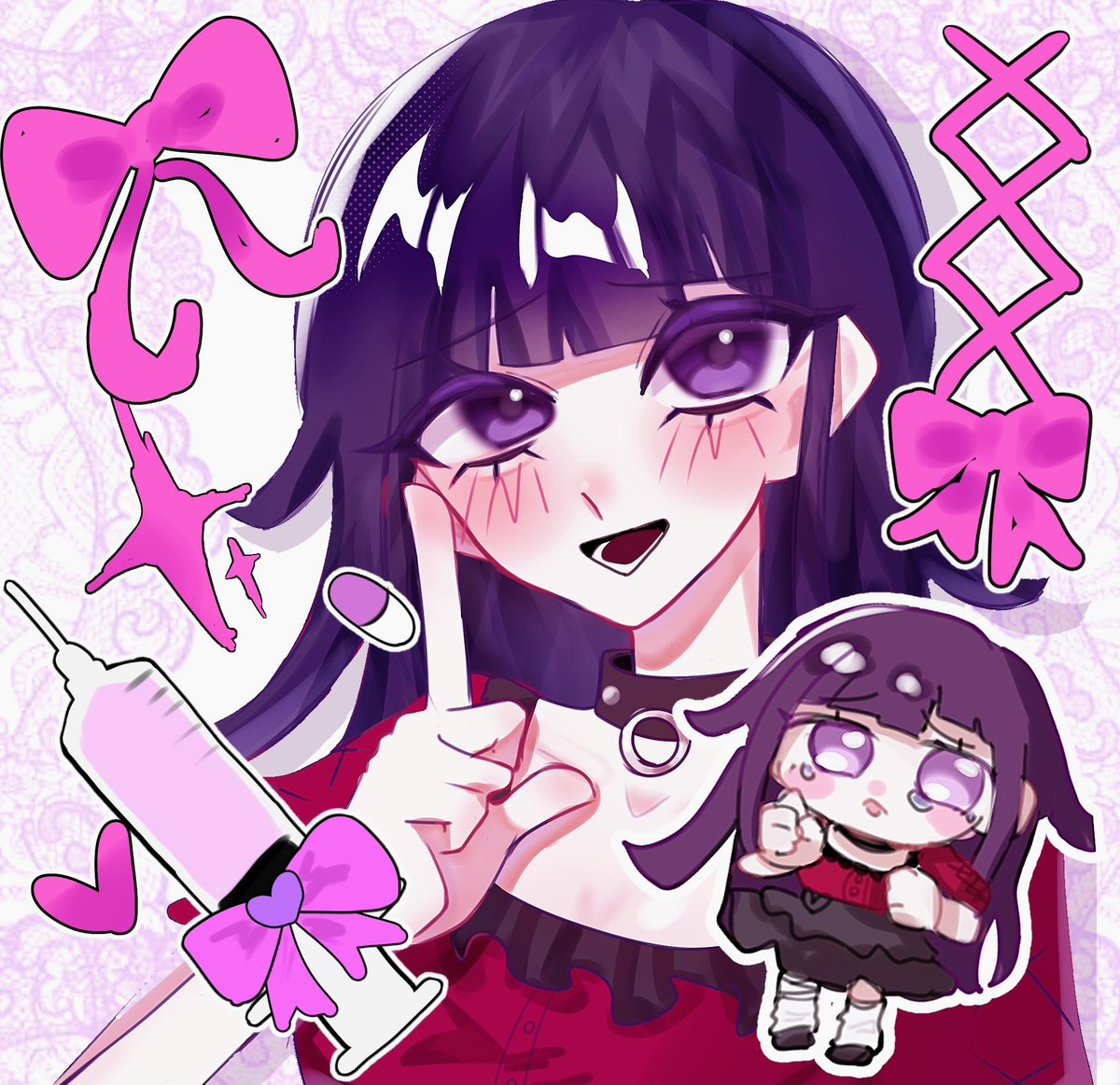 Mkk99102's tweet photo. コラボありがとう〜😭💖
#ダンガンロンパ   #danganronpa https://t.co/unKJw66MHy