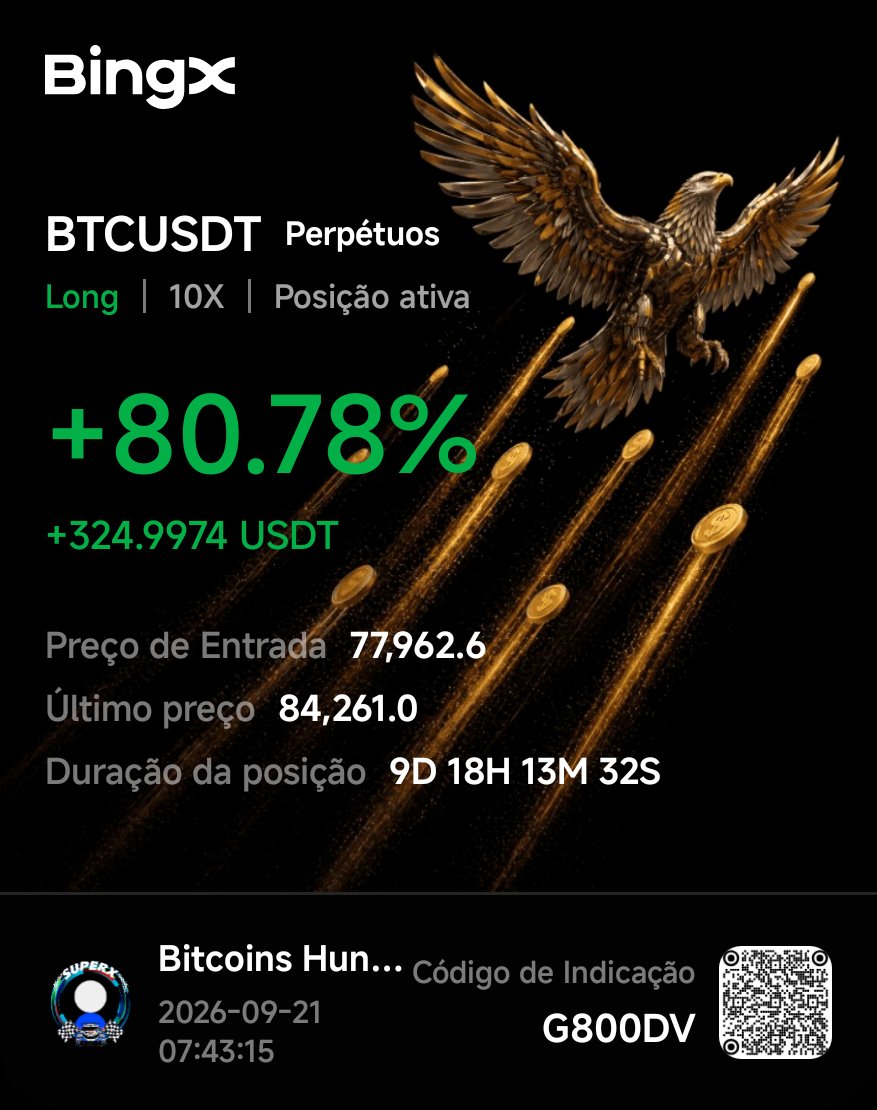 hsp4r's tweet photo. Cadastre-se na BingX e ganhe até US$ 5.000+ em presentes de boas-vindas: https://t.co/r3BG1IlPlf

MEU NÚMEROS FALAM POR MIM!!! https://t.co/EIdiD2DQoA
