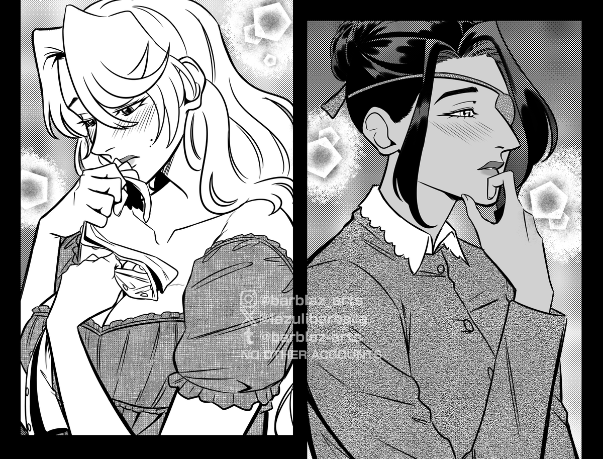 LazuliBarbara's tweet photo. I binge watched Bridgerton recently so, naturally, I made it into a #chaggi AU lol. I mean, Charlie as the bisexual sunshine aristocrat Benedict and Vaggi as the strong-willed, no-nonsense servant Sophie sounds like a perfect af fit to me
#hazbinhotel #chaggie https://t.co/x6MIIPlJFY