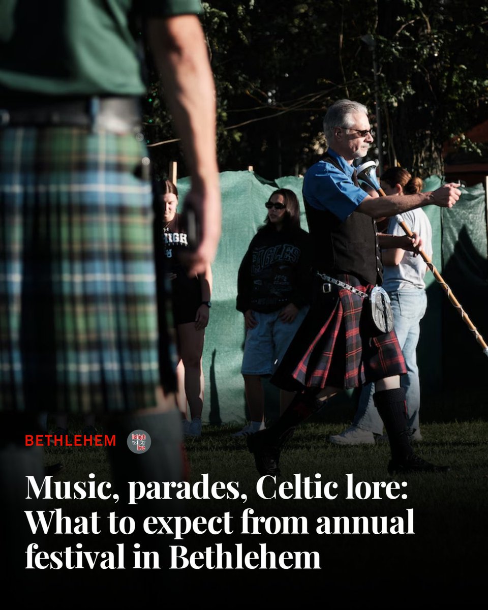 lehighvalley's tweet photo. The Celtic Classic Highland Games &amp; Festival in Bethlehem returns soon, featuring live music, Highland Games, parades, dancing, food, and cultural programming across downtown. https://t.co/xBGAz1reXO