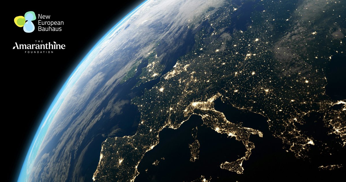 AmaranthineThe's tweet photo. The Amaranthine Foundation is delighted to join the #NewEuropeanBauhaus as an Official Partner. @EU_Commission. A significant recognition of POWERS OF NATURE and our work connecting #science, #culture, #technology and #industry through international dialogue and collaboration. https://t.co/I35Uo887xI