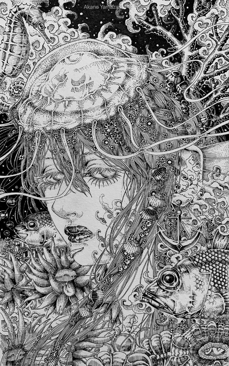 Akane_y_ink's tweet photo. #5連休は掘り出し作家大収穫祭

ペン画がメインですが、最近はアクリル画、水彩画などの制作も行なっております。 https://t.co/tADAK3BacL