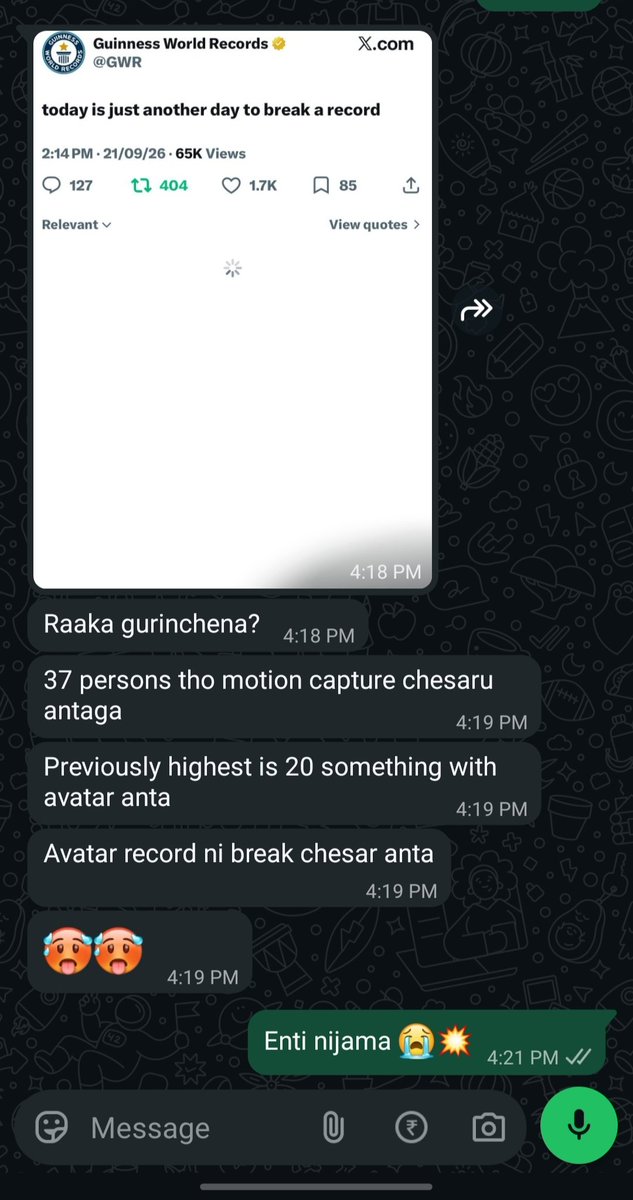 Yashwanth1674's tweet photo. Nijama 😭💥

Hype Hype Hype #Raaka 🥵 https://t.co/25jqo94C0X