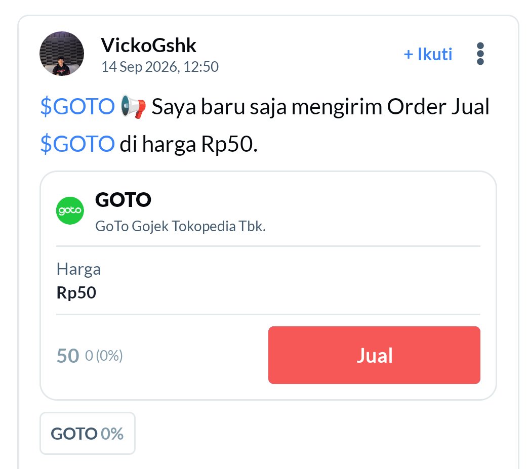 ssherinabill's tweet photo. ada breaking newsnya GOTO gais! wah hmmm lagi kayak gini enaknya pantau terus ga sih? #AplikasiAjaib #saham @ajaib_investasi https://t.co/WCggdvRDWo