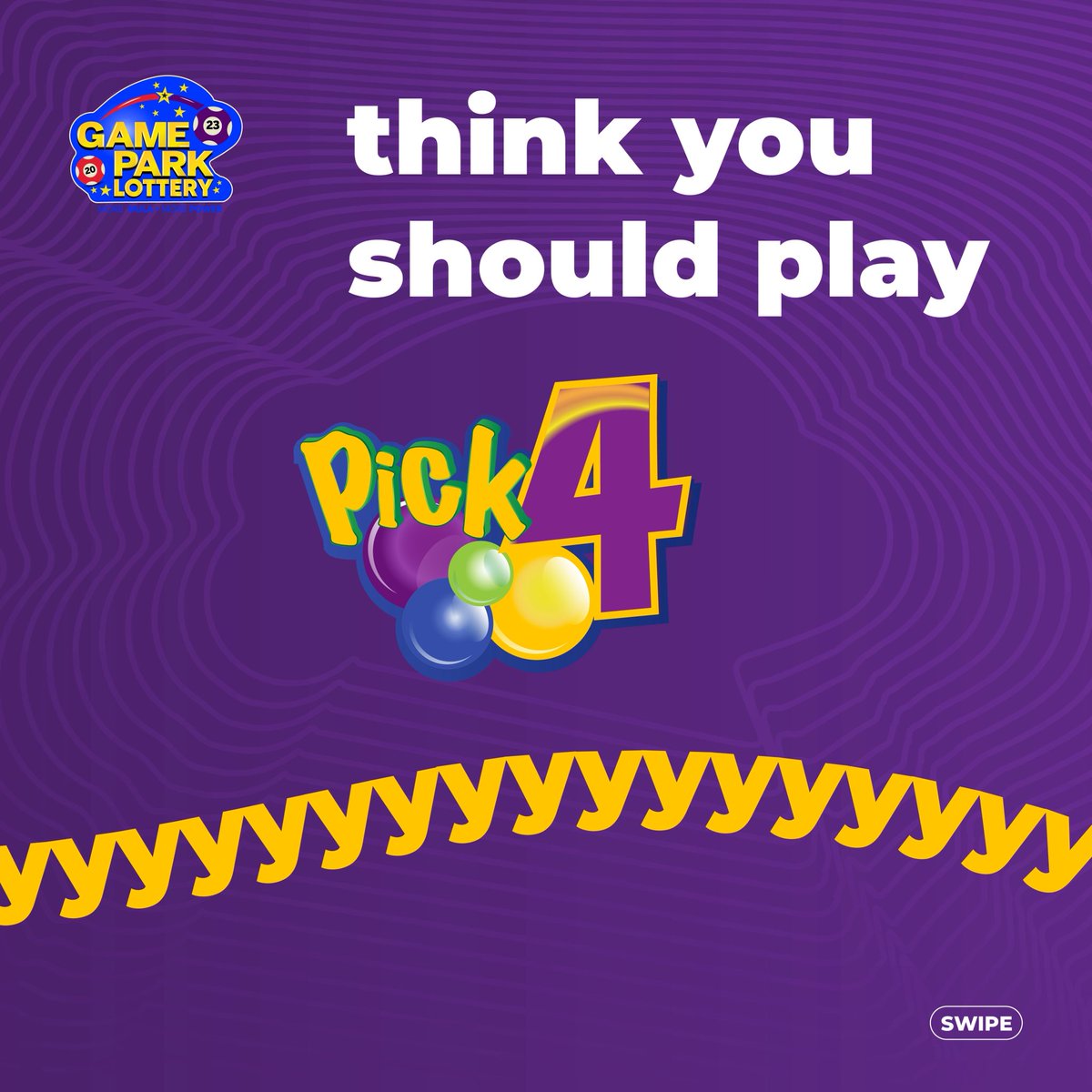 GamePark_GH's tweet photo. Swipe to know more 😆
Dial *946# to play Pick 4 daily and gain a shot at winning Mula .
#pick1 #goldball #Apickigold https://t.co/EGfbWZR9z5