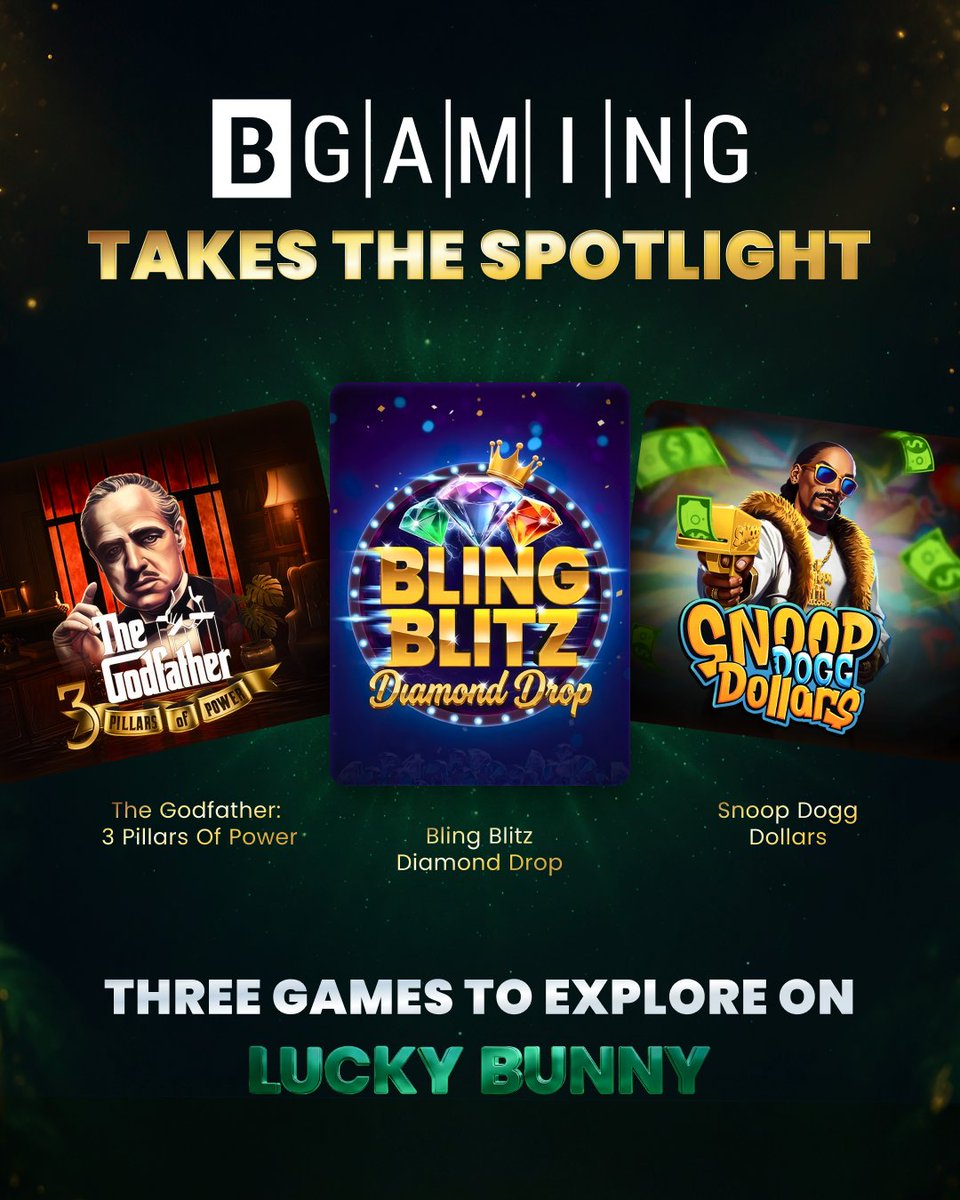 luckybunnyfun's tweet photo. @BGamingO just dropped THREE bangers on LuckyBunny! https://t.co/4zUc20Phkj