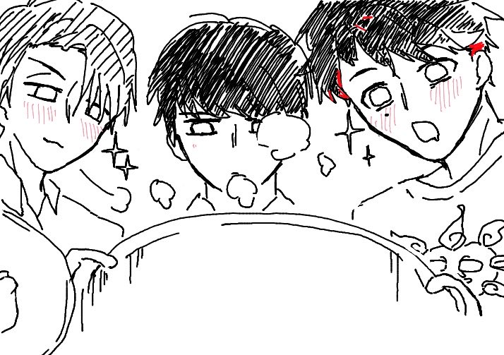 Fumeo_mata's tweet photo. 汐留A√後の話でこういうの、見たい

(絵チャの産物) https://t.co/pUSYQF62lK