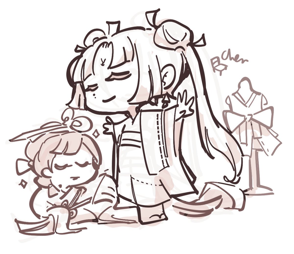 tabletsheet's tweet photo. Ooohh BOY another year another onmyojitober!!!! #Onmyojitober2026

This is not a prompt entry but an introduction for my entries - Shiranui cosplaying as others 👘 its a callback from my 2025 entries
Yes i will survive all 31 AMEN
 #onmyoji #illustration #illustration  #阴阳师 https://t.co/u66SAgyf50