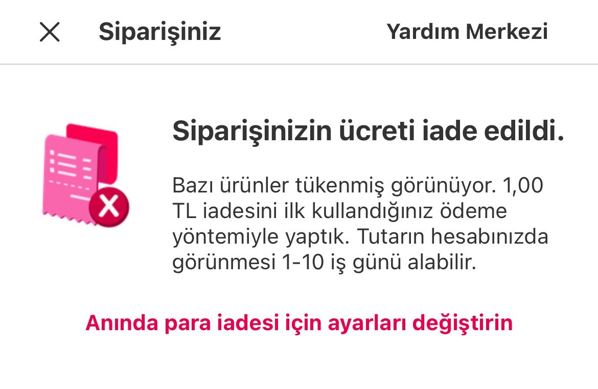 tncllx's tweet photo. Fazladan alınan 1 poşet ücretinin iadesini talep edip anında iade olunması bana da sürpriz oldu 
 @yemeksepeti teşekkürler 💐
Meğer hepimizin içinde birer @ezgiyenn varmış https://t.co/vrkcSseiQv