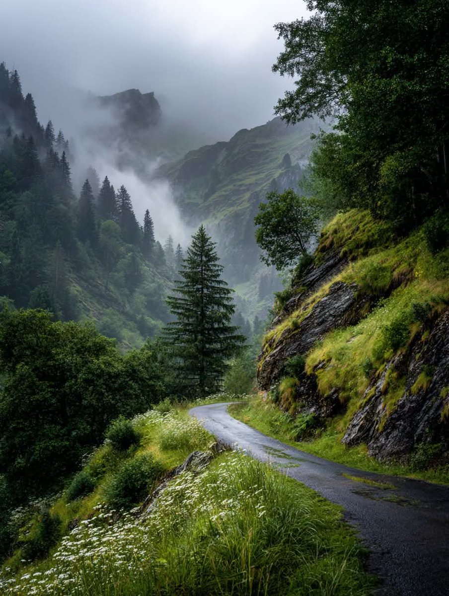 worldclick56's tweet photo. Moody mountains, winding roads 🌲 https://t.co/sPYYgSChRS