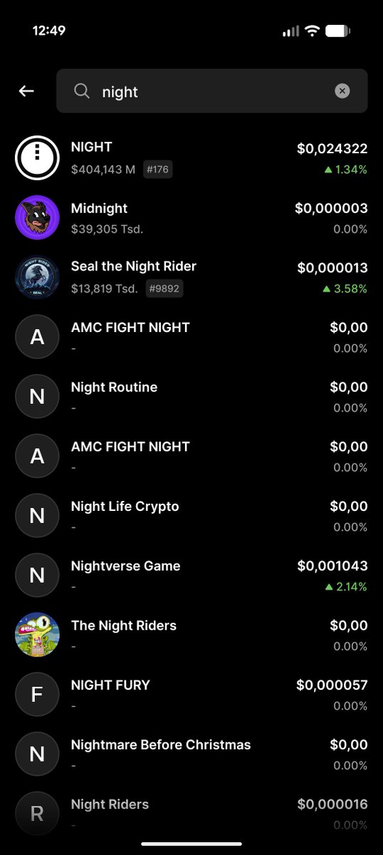 Badges3000's tweet photo. Is that the real Midnight Token in Ledger Live? I came across it for the first time today. @lace_io @MidnightNtwrk @Ledger https://t.co/PvxZe7YmME
