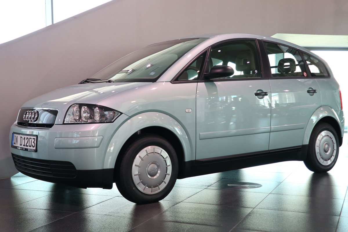 CityObsidian's tweet photo. Since there is a new Audi A2, let me post the old A2 I saw in Ingolstadt recently. I saw the new A2 passing by in the factory, but photos are not allowed in the factory obviously. https://t.co/1qS5iejXkd