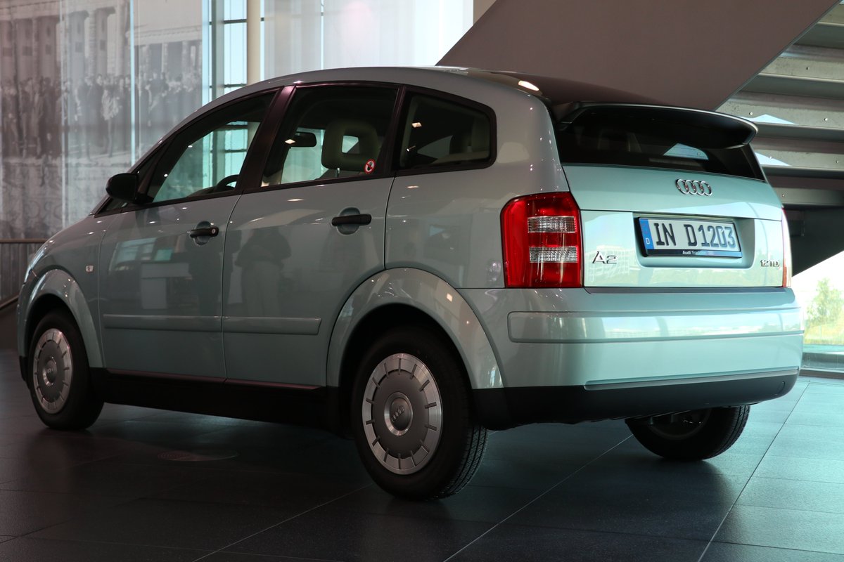 CityObsidian's tweet photo. Since there is a new Audi A2, let me post the old A2 I saw in Ingolstadt recently. I saw the new A2 passing by in the factory, but photos are not allowed in the factory obviously. https://t.co/1qS5iejXkd