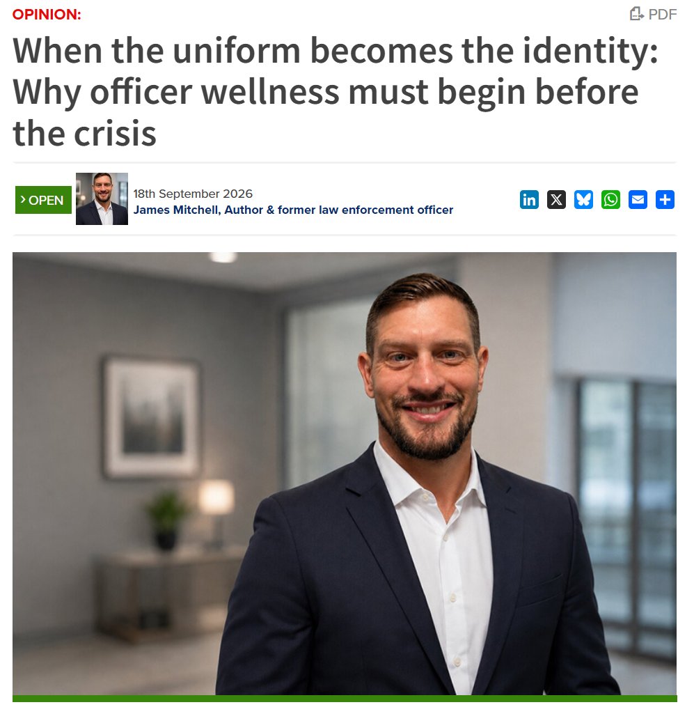 When the uniform becomes the identity: Why officer wellness must begin before the crisis