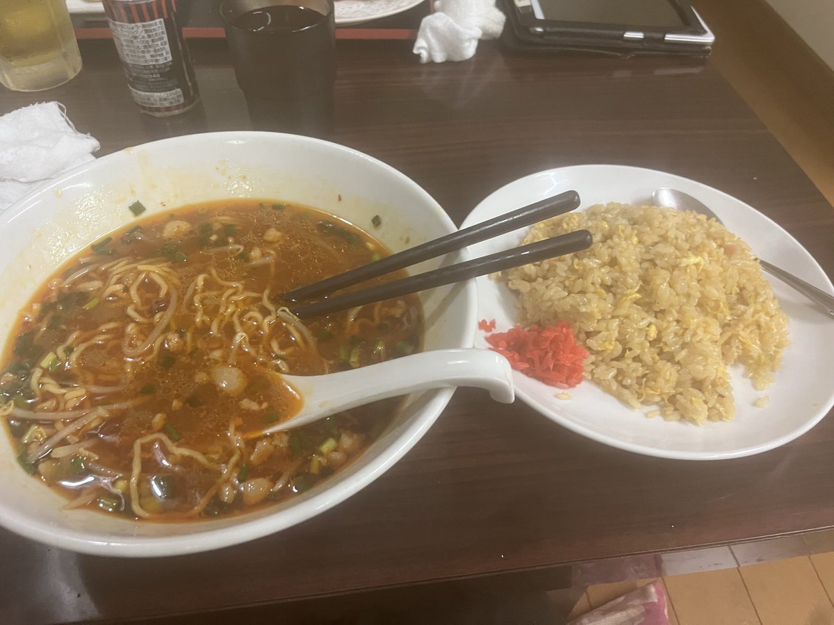 MisoRamenla's tweet photo. 台湾味噌ラーメン🍜食べてます✨
引越し疲れたぁ😓... https://t.co/3nTNZcj4WZ