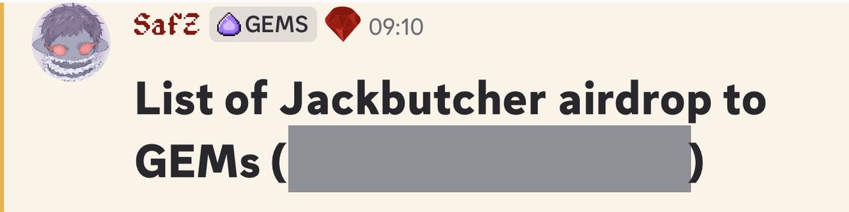 gobelz_'s tweet photo. I asked many people for JackButcher’s drop to get me in. 

I don’t know any other place than @0xAlphaGEMs who is always helping out a hand. 

Thank you @CrypSaf and @ValeechaRohit https://t.co/fYHHDMSx33