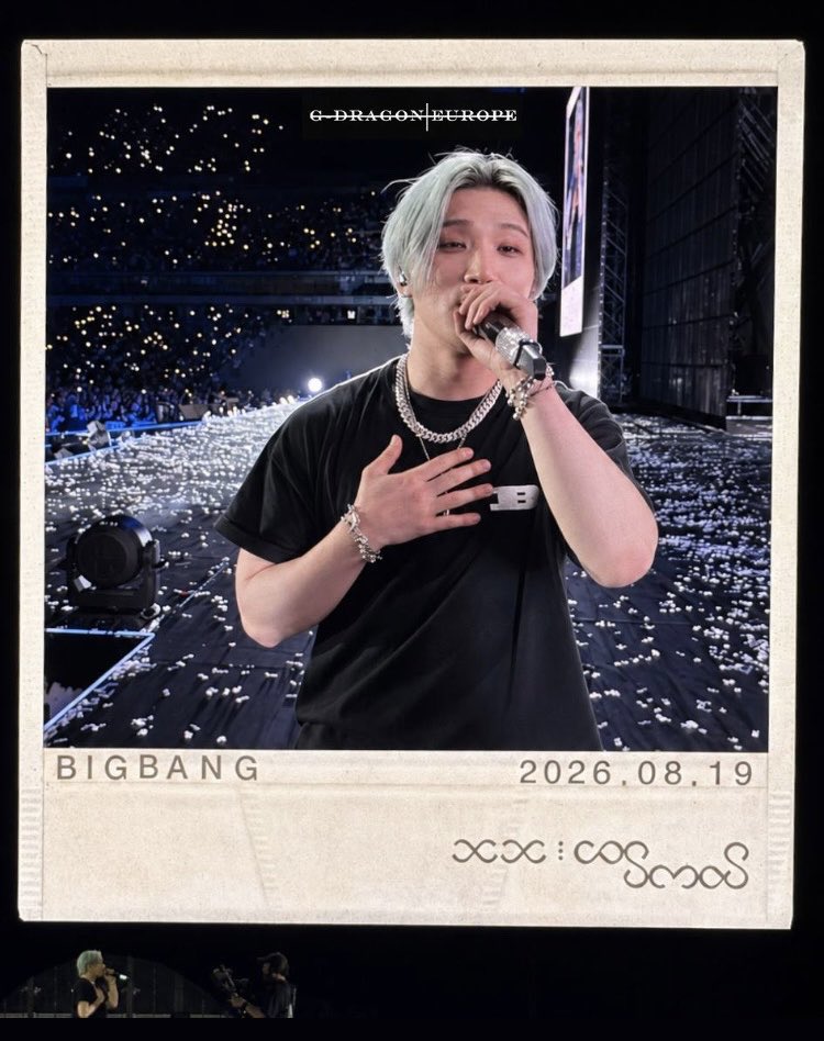 Gdragon_Europe's tweet photo. September 19, 2026 
- Paris - Bigbang 
XX Cosmos Tour 

#bigbanginparis #bigbangcosmosworldtourparis #bigbang2026 https://t.co/vmpblYYBs5