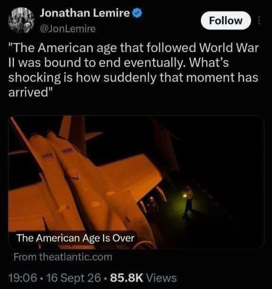 rana_mahdavi's tweet photo. The moment of America's fall was faster than we thought!😏
This is what they themselves say.

#TrumpLevelStupid 
#Trump 
#Iran #Peace https://t.co/PHeYPKmr6N