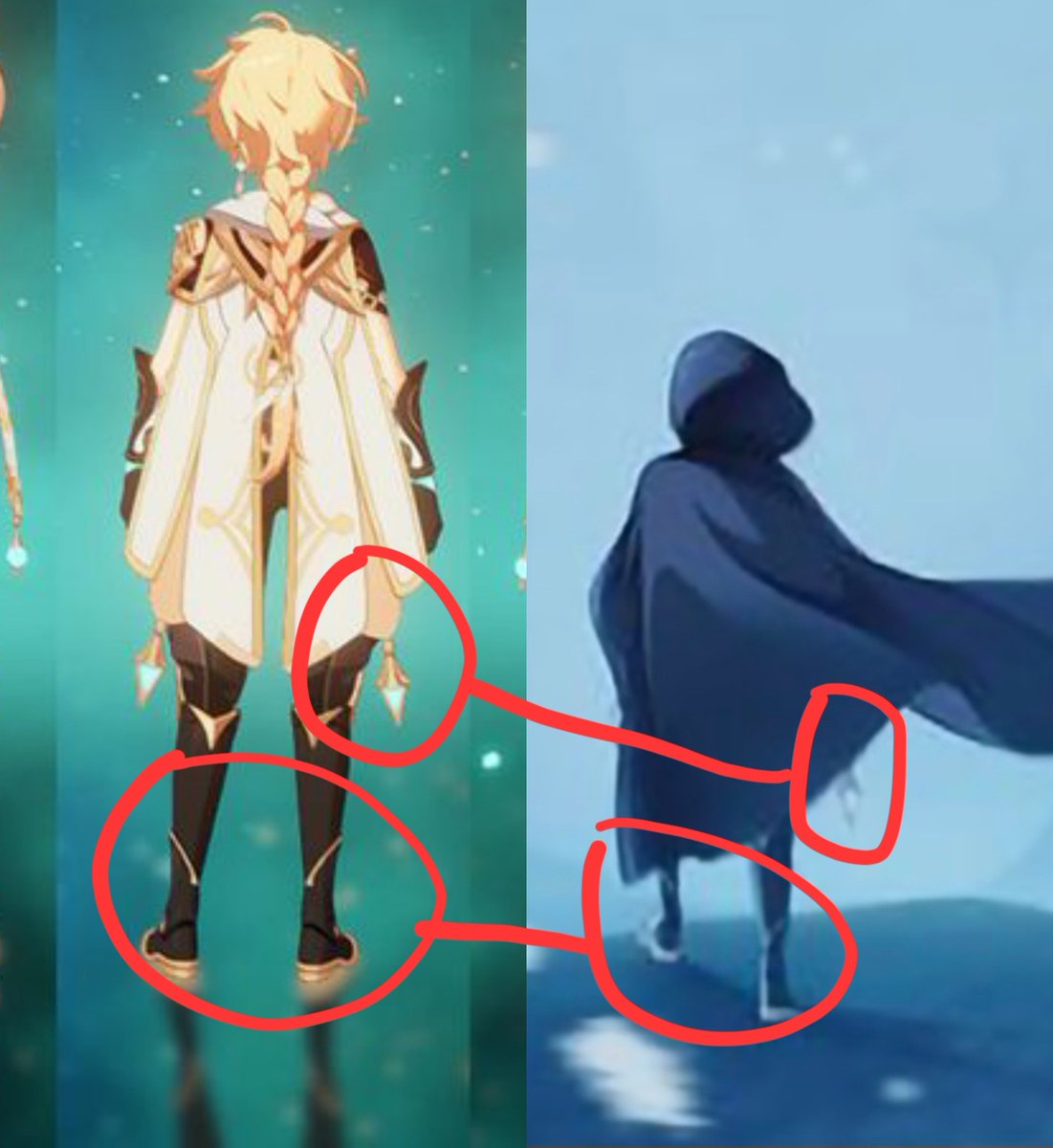 Windeliaa_'s tweet photo. The person in the picture is Aether (The picture was probably taken from someone who chose Lumine as their Traveler) https://t.co/AYLh4TJ2ZB