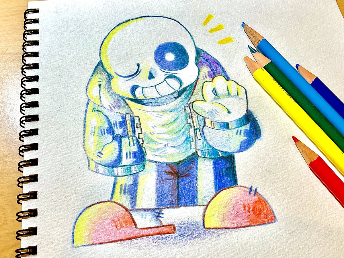 HIU1827830's tweet photo. 色鉛筆楽しい〜ッ‼️
#undertale https://t.co/KuxmvkPfCV
