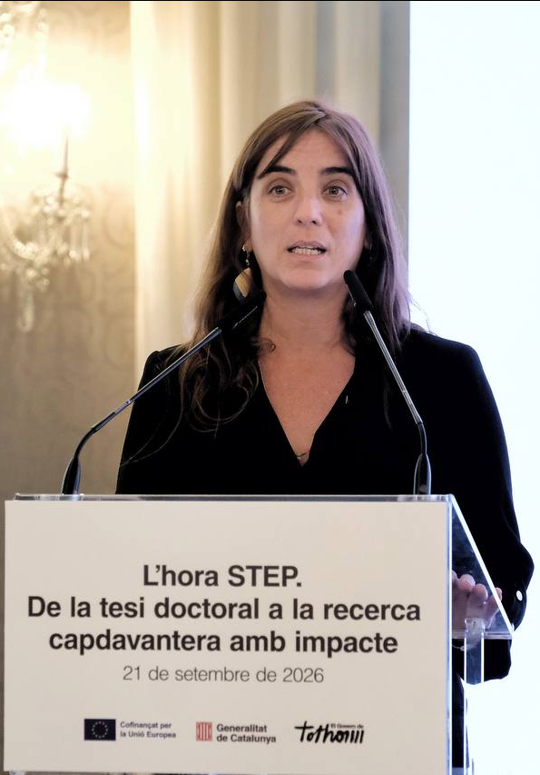 recercauniscat's tweet photo. 📍Recerca predoctoral a Catalunya
📢La consellera Montserrat intervé en la Jornada #HoraSTEP, que dona visibilitat a la investigació científica des de les primeres etapes del procés:
🗣"És la base d'una ciència que transforma la societat.”
https://t.co/SyPvj2iSYH
#FonsUECat 🇪🇺 https://t.co/ZTMIy8bpxi