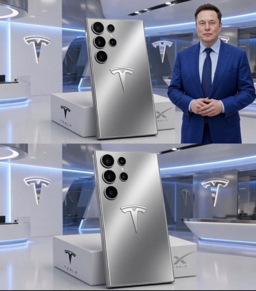 reveemuskcryq's tweet photo. Elon Musk offers you a brand new Tesla Phone for FREE. Would you accept?

A) Yes

B) No https://t.co/WAuwFw5WvX
