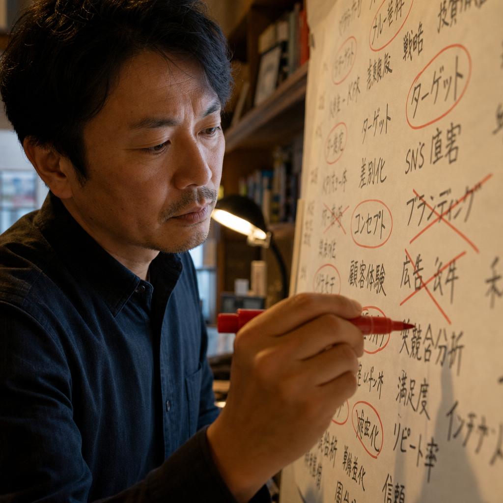 yellowbird2013's tweet photo. キーワード選定の誤解は「検索数が多い語を狙う」という前提にある。経営者が見るべきは検索数ではなく、その語を打つ人が何を決めようとしているかだ。 #イエローバード https://t.co/hztBXmjscv