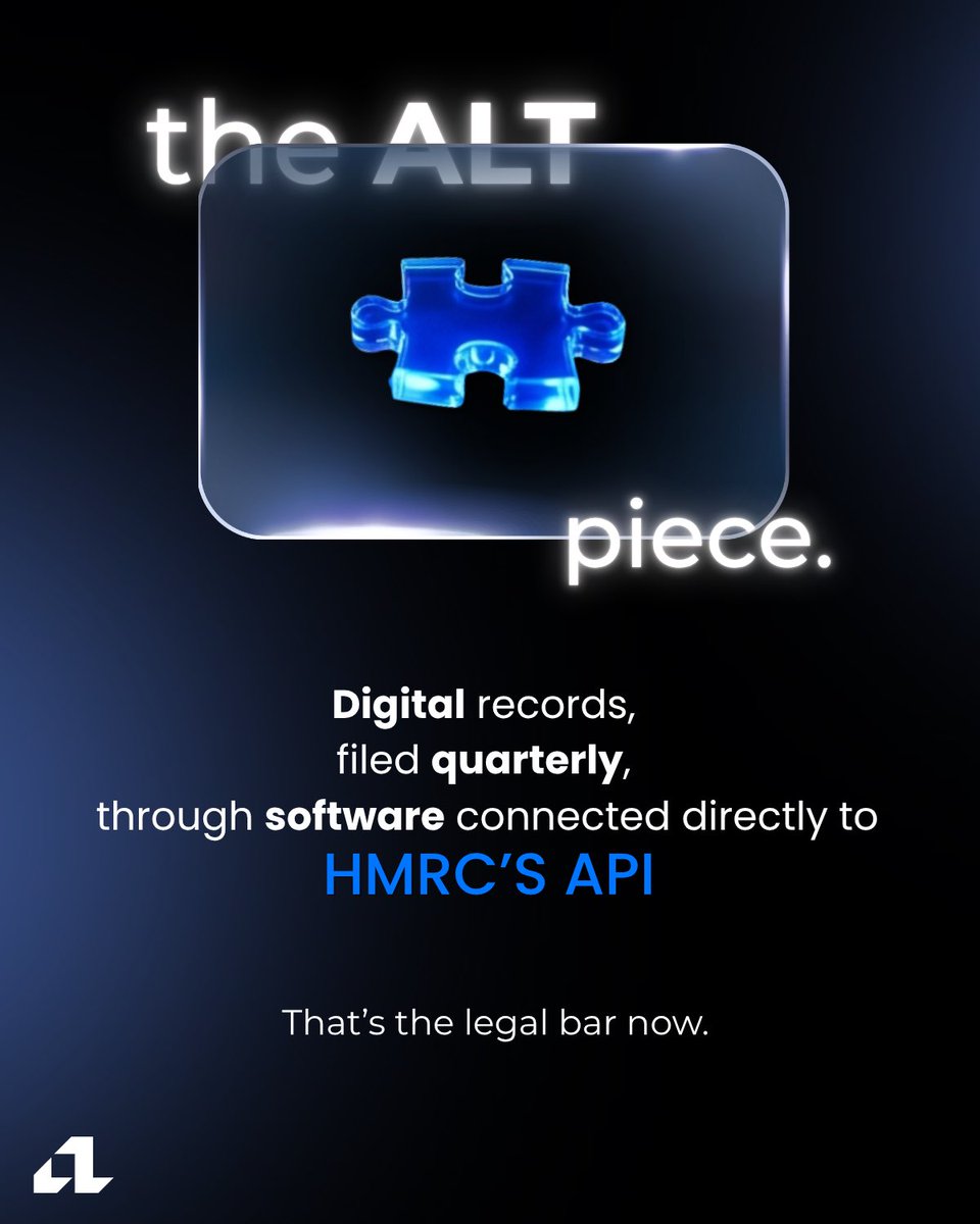 AntiLinearTech's tweet photo. Compliance isn’t a spreadsheet problem. It’s a systems problem.

MTD is exposing the gaps between how businesses record, manage, and report financial data.

ALT is bridging those gaps by connecting the systems behind your financial operations.

Build for what’s next.

#ALT https://t.co/MiXmuLGkwu