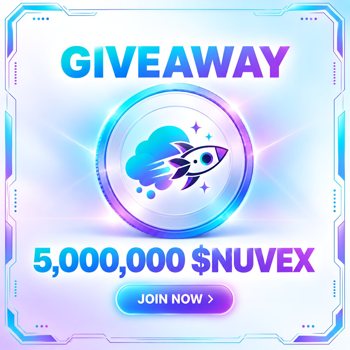 nuvexfamily's tweet photo. GIVEAWAY 5,000,000 - $NOVEX from NUVEX FAMILY each will receive 350 $USDT for 3,000 fastest people 🔥

✅Follow @nuvexfamily 
✅RT + Like ❤️ 
✅Comments $Sol address 

Giveaway ends in 12 hours ⏳ https://t.co/haVGyo0sgV