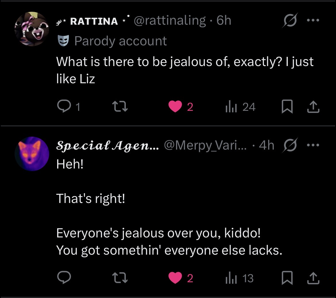 SamHazmatcrew's tweet photo. // “NOBODYYS jealous” 
VS
“ EVERYONES JEALOUS!! “ https://t.co/32pecMHWat