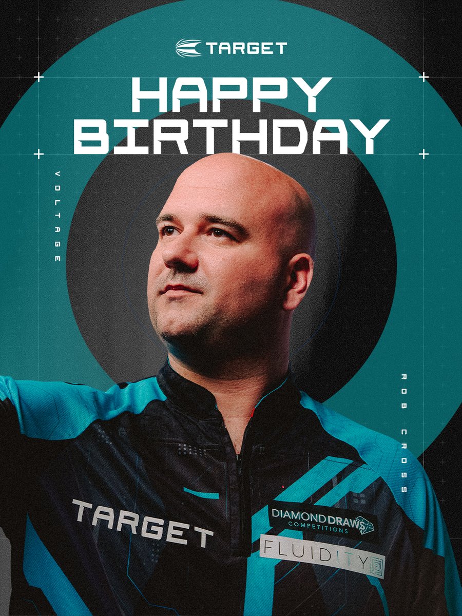 TargetDarts's tweet photo. Happy Birthday, Rob Cross! ๐โก
Everyone at Target sends their best wishes to Voltage as he celebrates his birthday today! ๐ฅณ
Have a great one, Rob! ๐
#TeamTarget https://t.co/1XhK8kVeZb